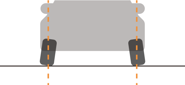 キャンバーの説明イラスト